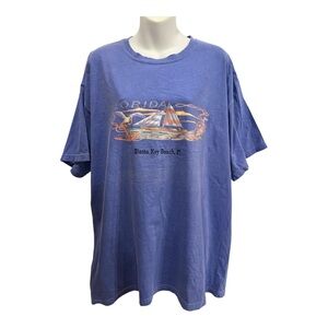 Comfort Colors Blue Short Sleeve Tee with Siesta Key imprint. Size XL